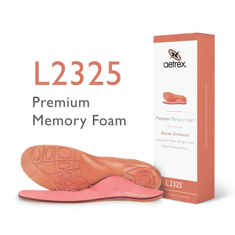 Women&#39;s Premium Memory Foam Flat/Low Arch W/ Metatarsal Support